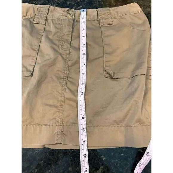 Old Navy Women's Size 8 Beige Mini Skirt with Pockets Casual Summer - Picture 12 of 12